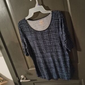 Elegant Black and White Women's Top